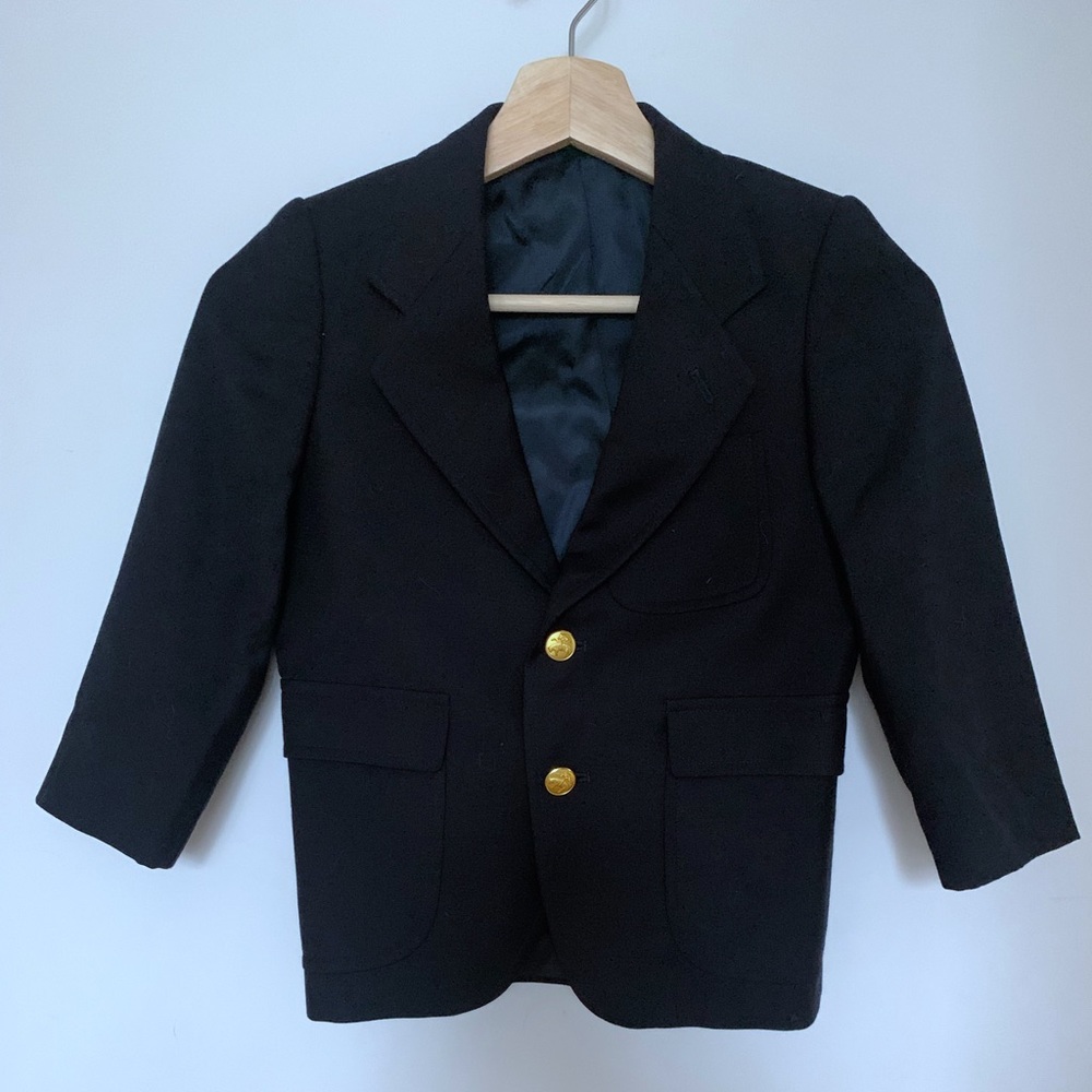 Brooks Brothers kids navy blazer with gold buttons size 6